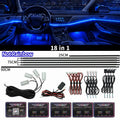 Symphony Car Ambient Light LED Acrylic Guide Fiber Optic 10/18in1 Interior RGB Streamer Atmosphere Lamp 6IN1 RGB LED Strip Light