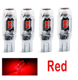 TCYATO2/4/10/20 PCS Flash Strobe T10 W5W LED Bulb12V 2835-5SMD 6500K White Car Interior Dome Map Trunk License Plate Side Lights