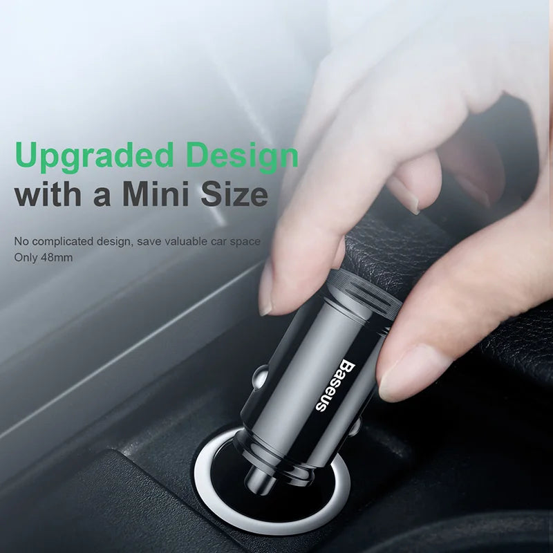 Baseus 30W Dual USB C Car Charger Type C FCP SCP USB PD 3.0 