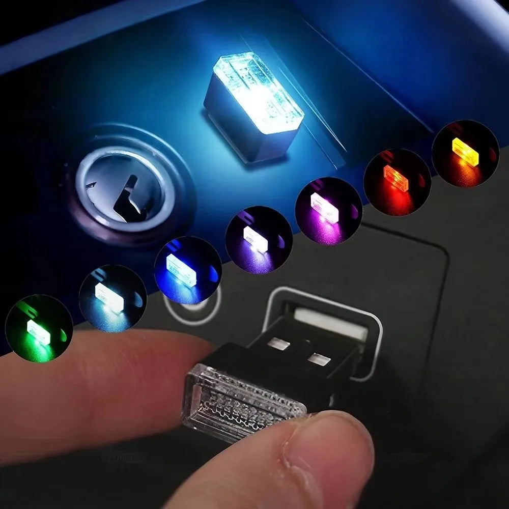 Mini USB LED Car Light - Auto Interior USB Atmosphere Light 