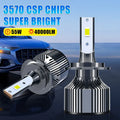Carshark H7 LED Bulbs Headlight 55W 40000LM CSP H1 H4 H11 H8