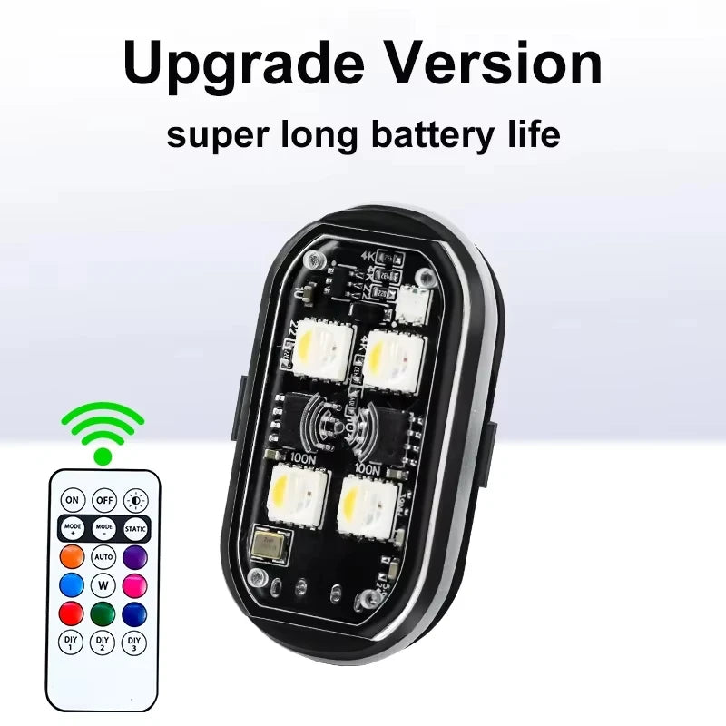 RGB Led Car Strobe Lights Motorcycle LED Flash Position Wire