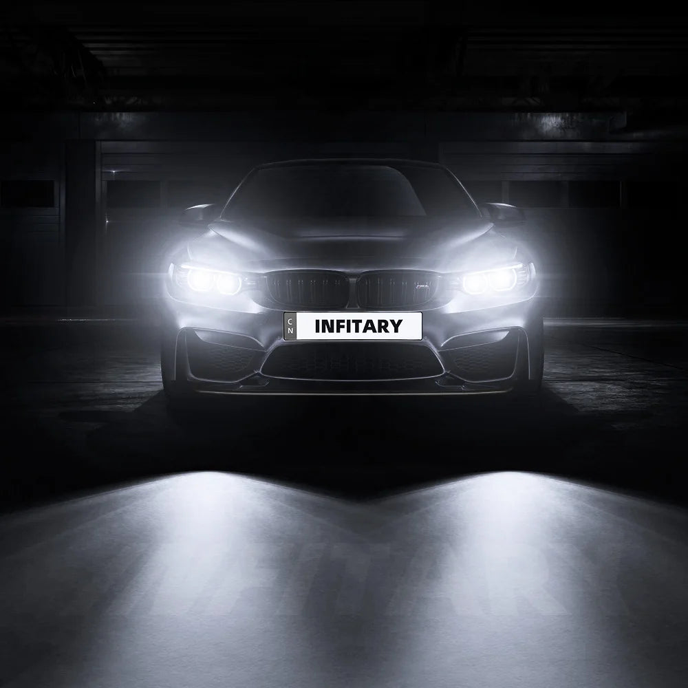 Infitary H7 H4 LED Car Headlights 6500K Auto Fog Lamp H11 H1 9005 9006 Bulbs CSP 3570 White Light Accessories Kits for Repair