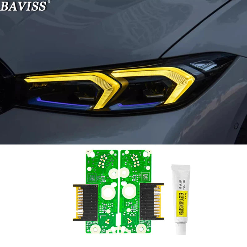 DRL multicolor LED boards daytime running lights Red Blue Yellow DRL LED Amber green for BMW G21 G20