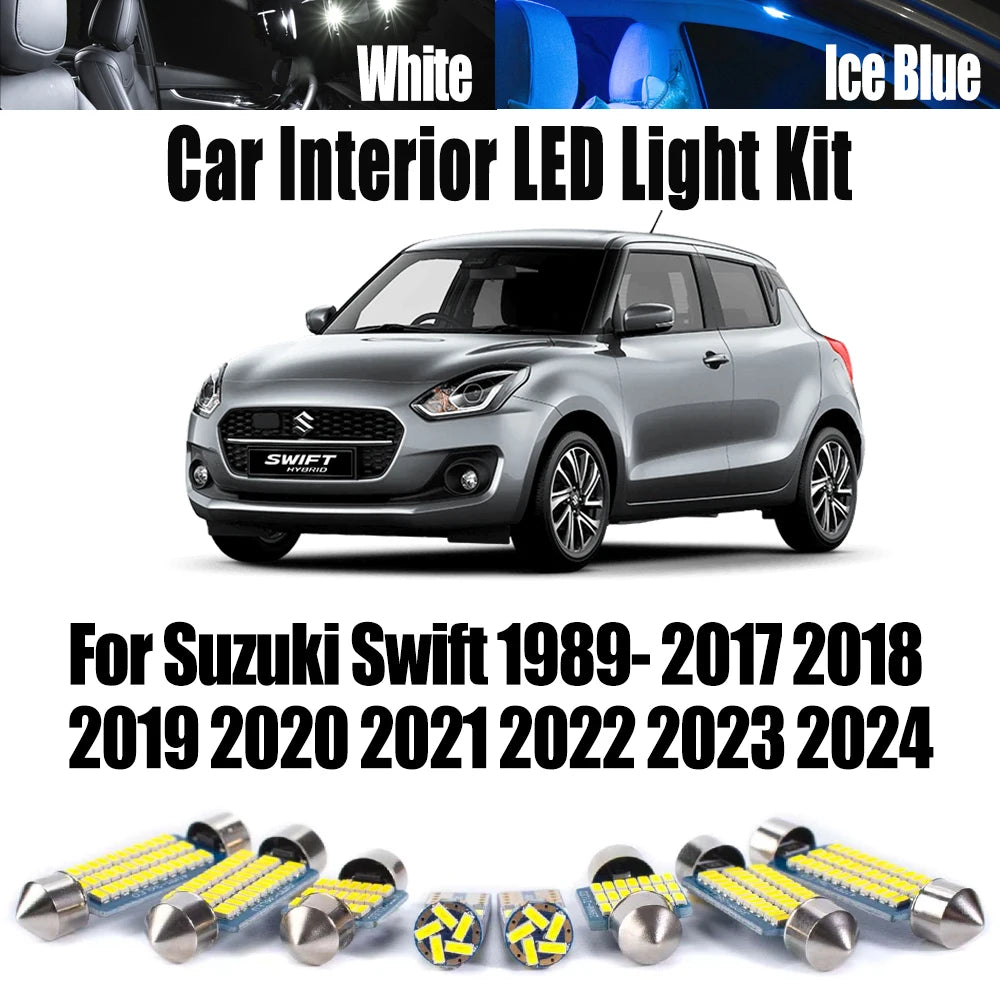 LED Interior Light Kit for Suzuki 1989-2017 - Canbus Error-Free Interior Bulbs