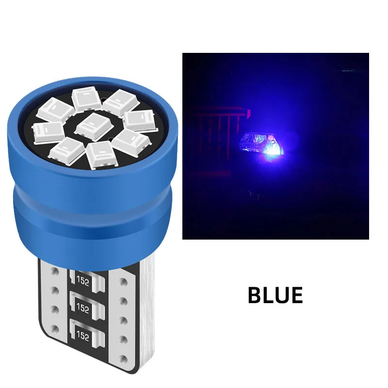 4pcs T10 W5W Canbus LED Bulb 194 168 5W5 Bulb 12V 2016 9SMD Car Clearance Interior Reading Parking Lights Dome Lamp No Error