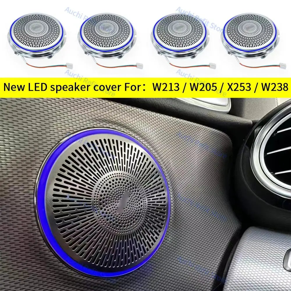 New LED Speaker Cover For Mercedes Benz W205 W213 X253 W238 