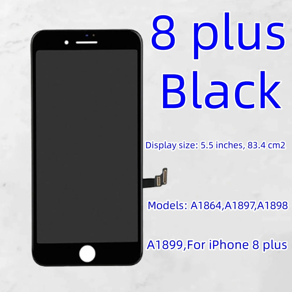 Lcd Display For Iphone 4 4S 5 5S 6 6S 7 8 Plus 7P 8P Black White Lcd Replacement Screen Digitizer Assembly With Repair Tools