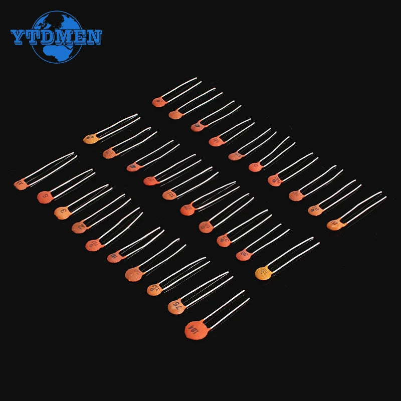 300pcs/960pcs Ceramic Capacitor Set 2pF-0.1uF Electronic Com