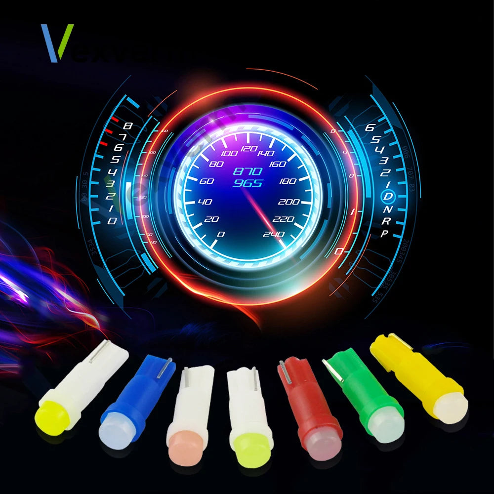 2/10/20 PCS T5 LED Light W1.2W W3W Dashboard Gauge Instrumen