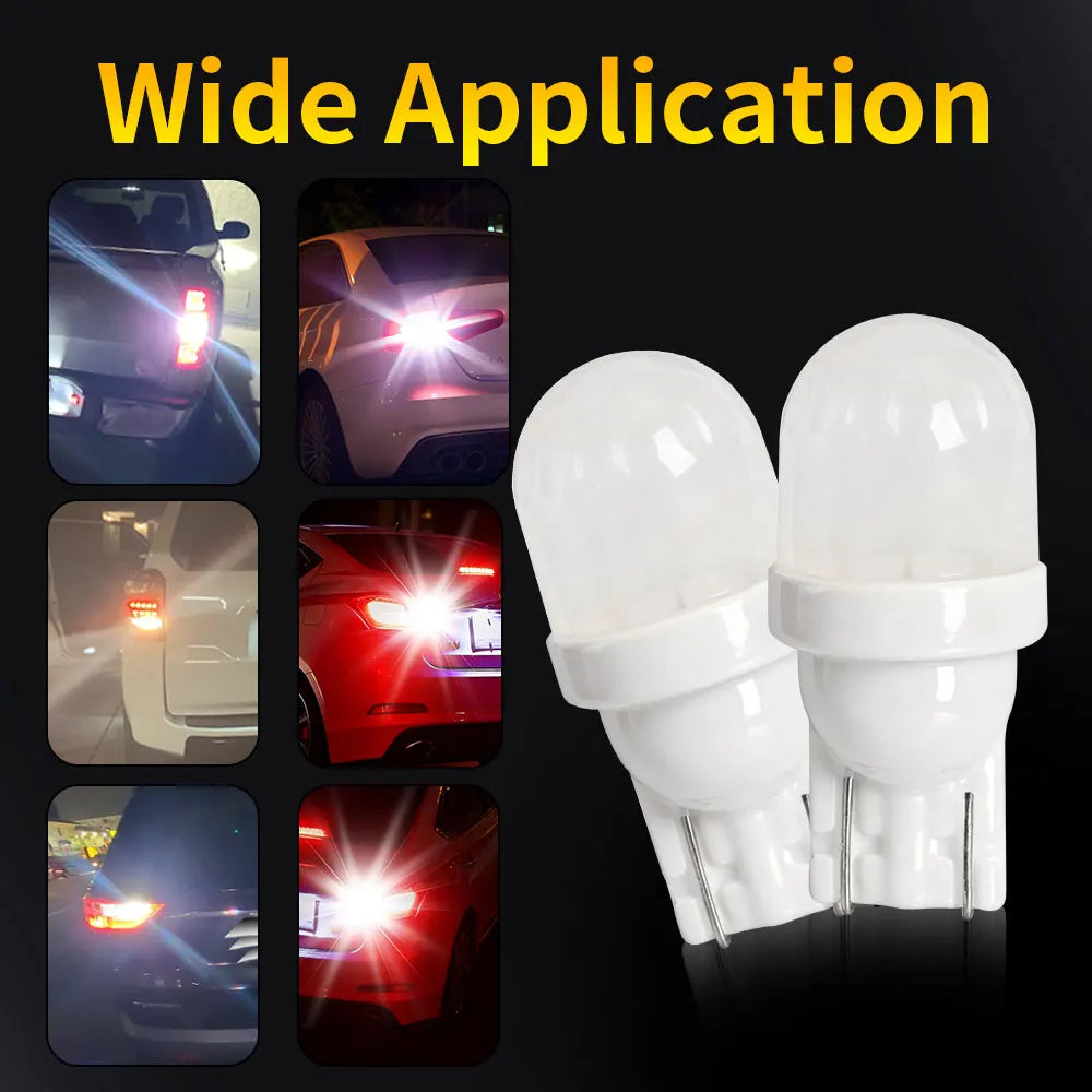 2PCS Ultra Bright T10 W5W 168 5630 LED Turn Reading Signals 