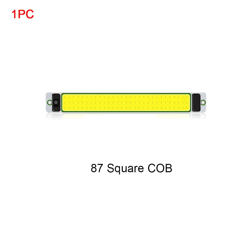1/2PCS LED Car Interior Light 12V 24V Highlight COB Cabin Car Reading Night Strip Light with On Off Switch For Lorry Truck RV
