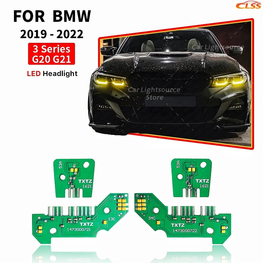 Angel Eye LED DRL Boards Lights For BMW 3 Series G20 G21 2019-2022 Car Headlight Upgrade Daytime Running