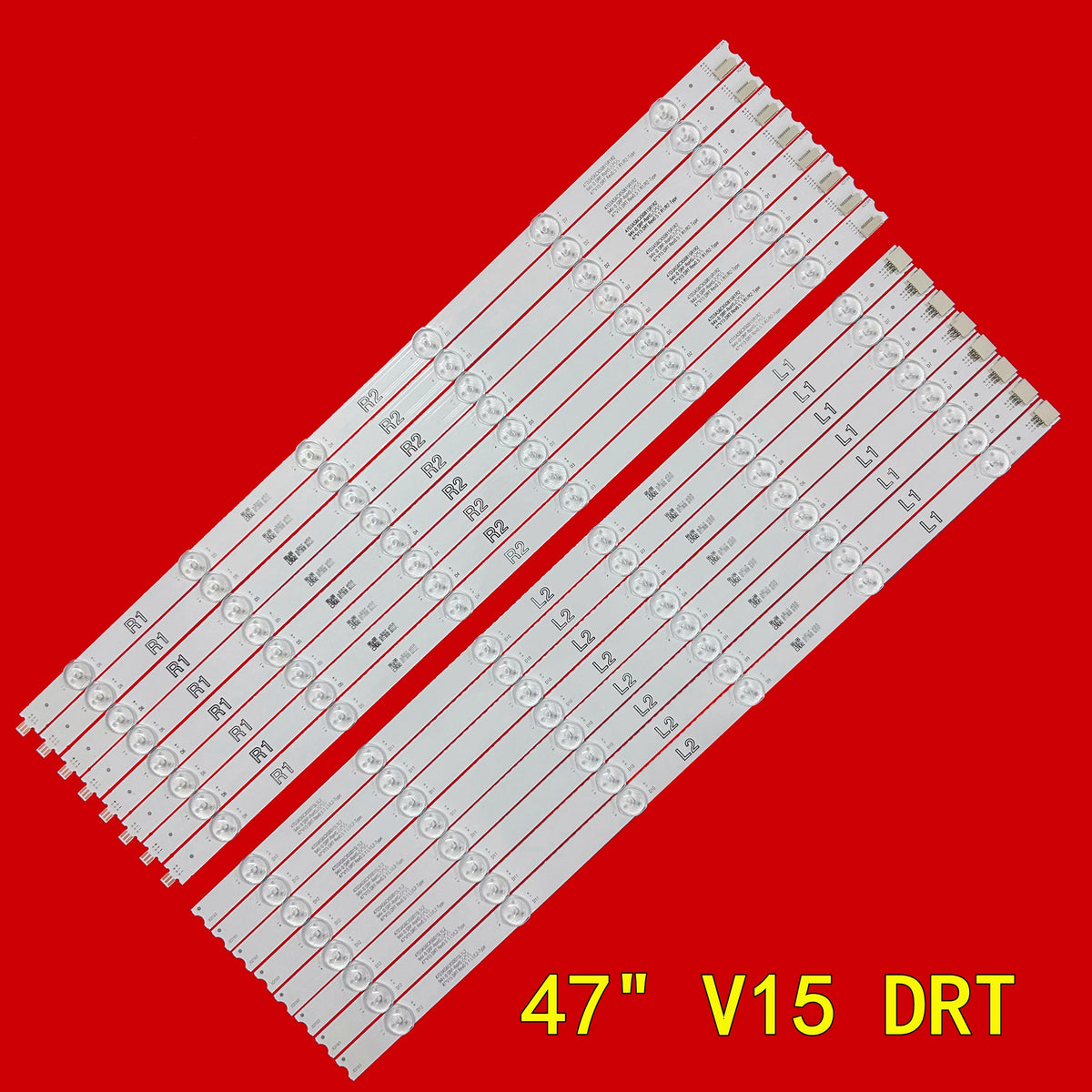 LED Backlight Strip for LD470DUN DLE-DL4749C 6916L-1935A 6916L-2112A 6916L-U2113A 47" V15 DRT - Replacement