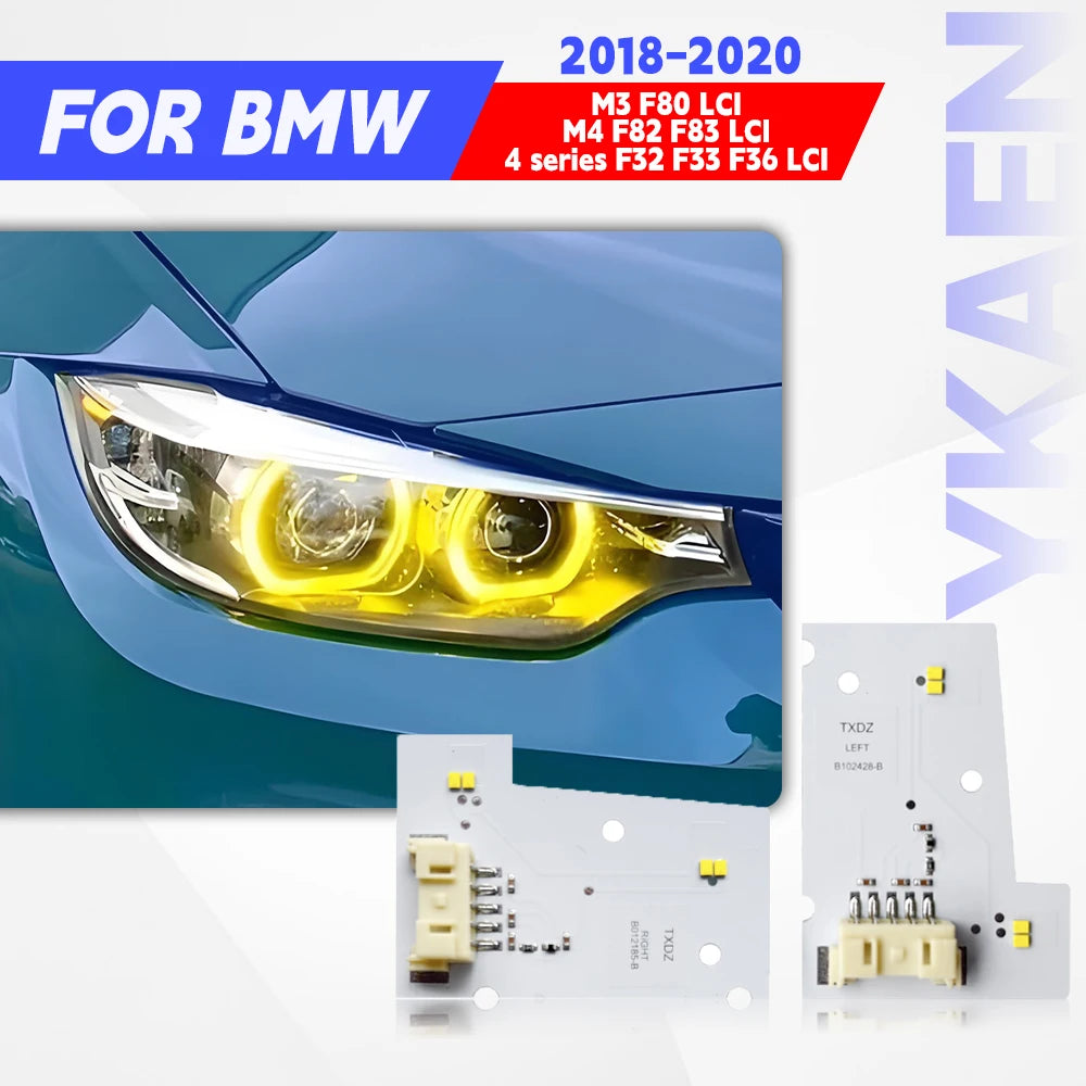 Angel Eyes DRL For 18-20 BMW M3 M4 CSL 4 Series F80 F82 F83 F32 F36 F33 LCI Red Blue Amber for BMW F36 F80