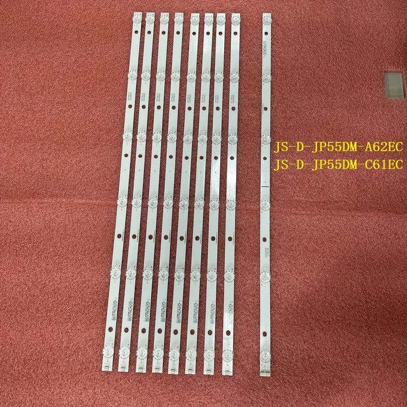 LED Backlight Strip for(9) For BBK 55LEX-8158/UTS2 AKTV JS-D-JP55DM-A62EC C61EC 55DM1000/600MA-2BIN