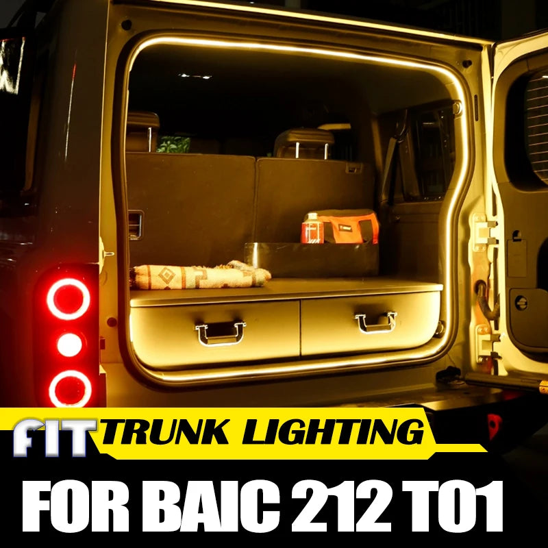 Car Trunk Lighting Fit for BAIC 212 T01 2024 2025 Modified A