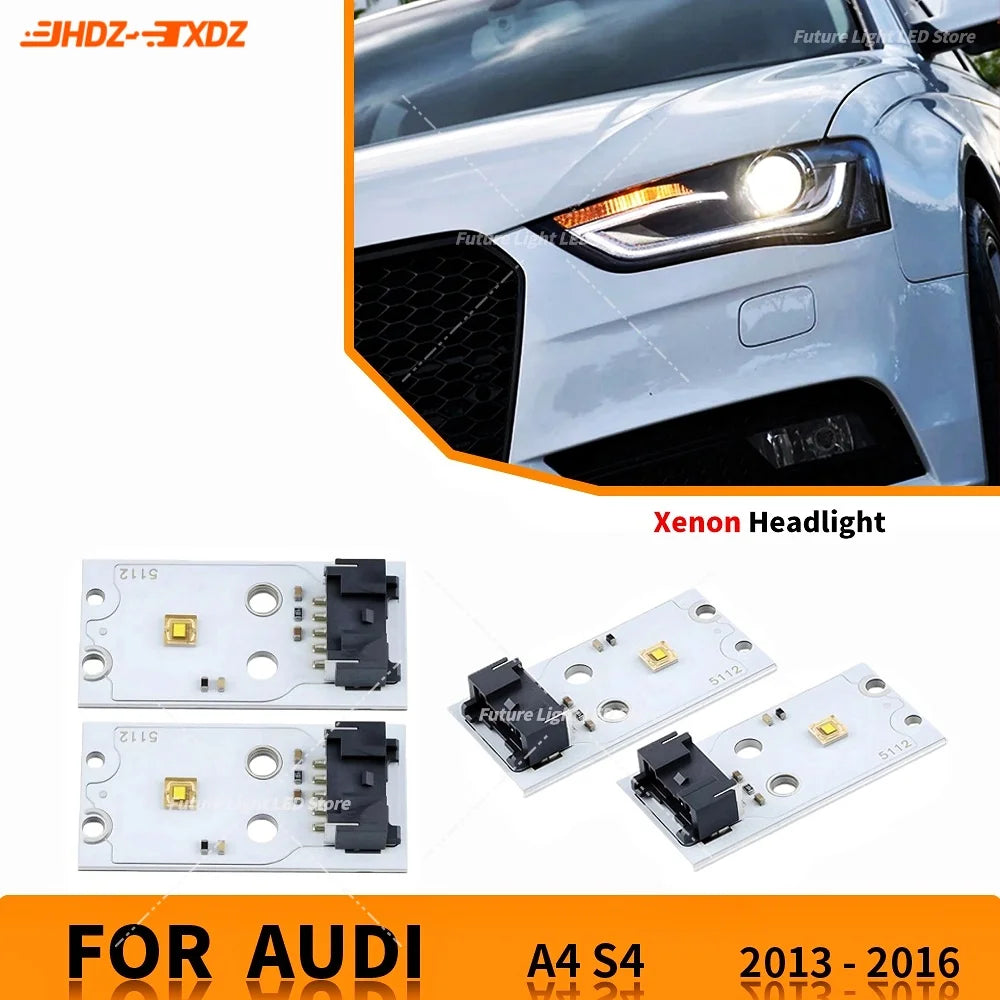 Xenon Headlight Daytime Running Lights Chips Module Daylight LED DRL Boards Angel Eyes for Audi A4L B8 A4