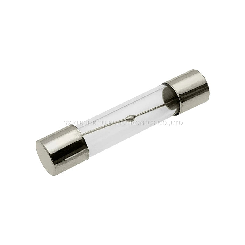 10PCS 5 20/6 30MM Slow-Blow Glass Tube Fuse T0.5A 1A 1.25A 1