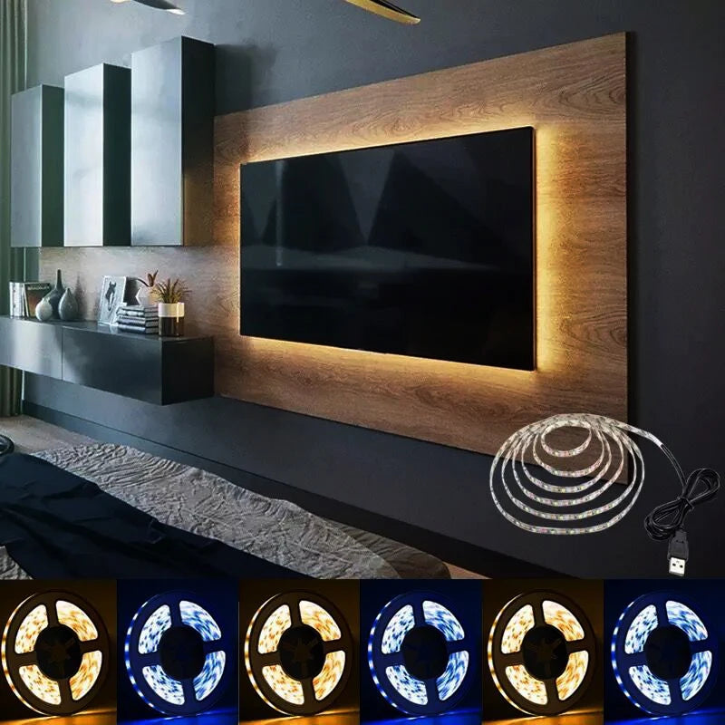 DC 5V USB LED Strips Light 2835 White Warm White Led Strip L