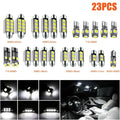 23Pcs T10 5050 Car LED Light Bulb Interior Dome Trunk Licens