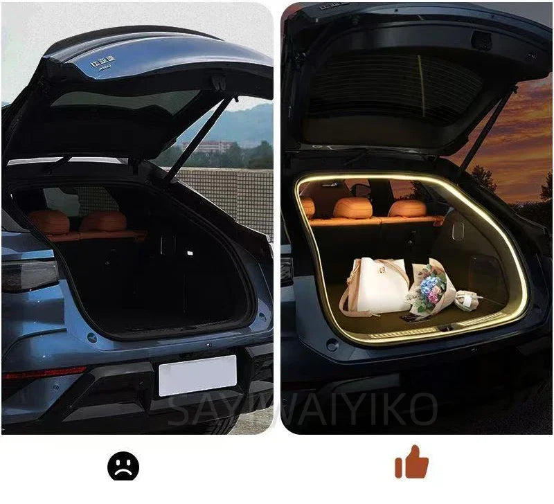 For MG ZS HYBRID+ 2025 2026 Car Boot Luminous Trunk LED Ligh
