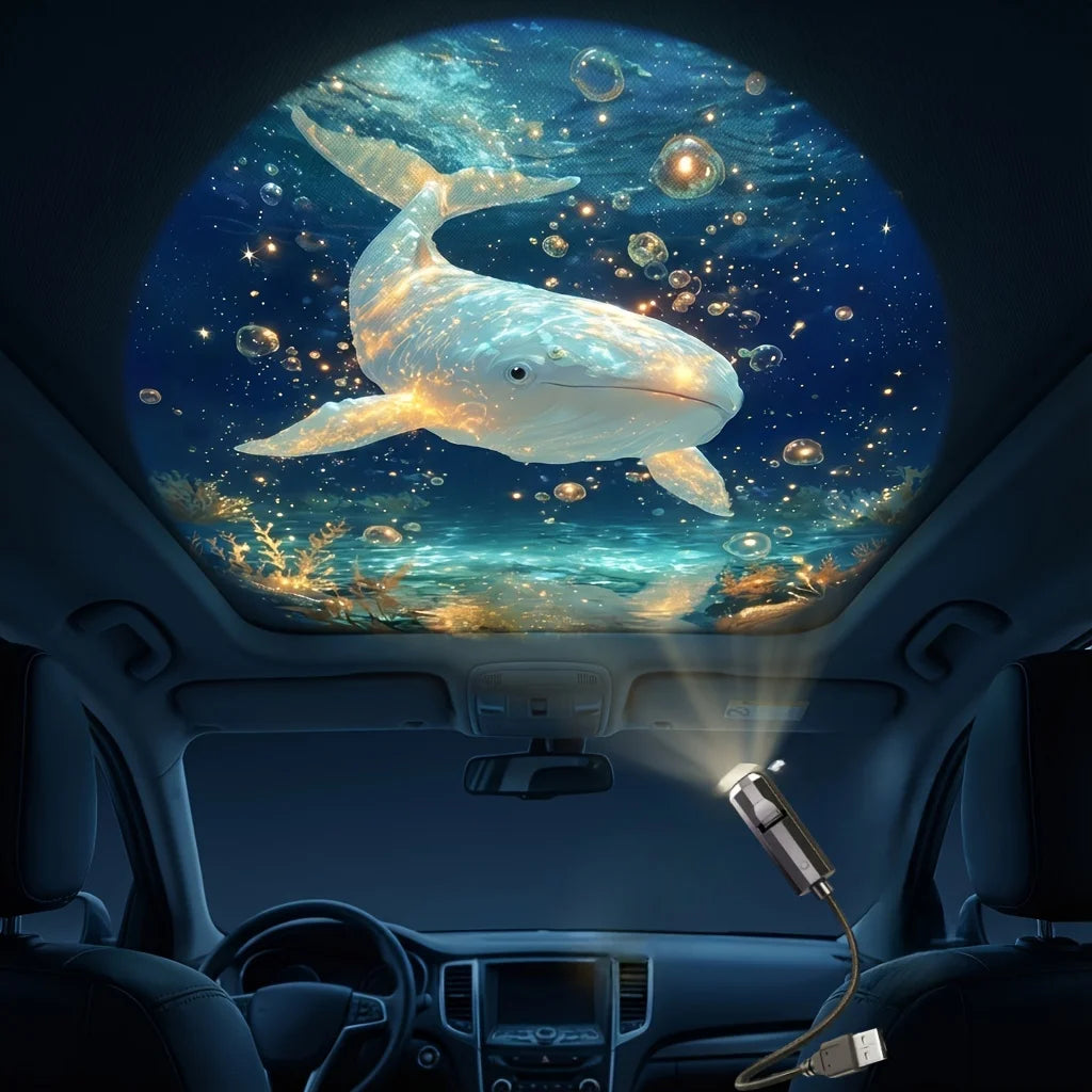 Ocean USB Projector Night Light 8 Replaceable Lamp Sheets fo