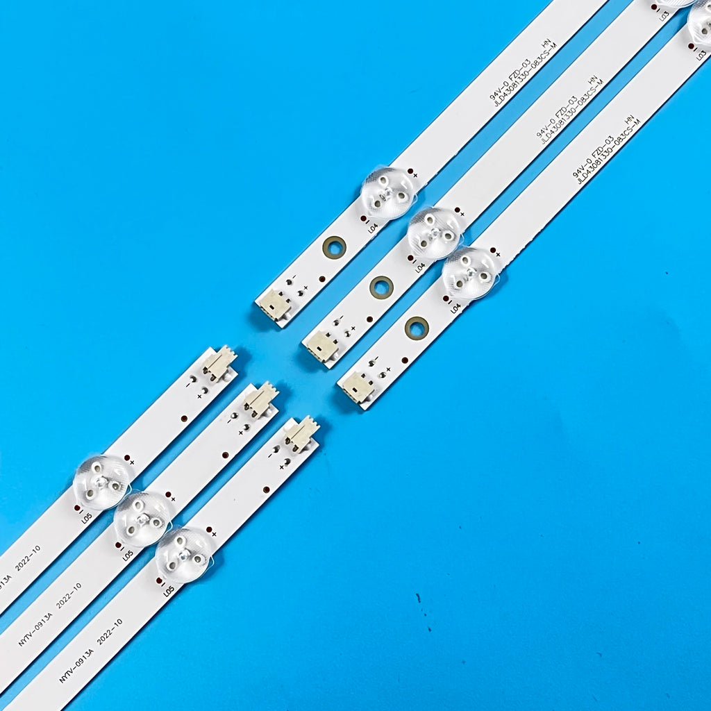 LED Backlight Strip for Kit 3pcs 8LED LED backlight strip For DEXP F43D7000 F43D7000K JL.D43081330-083CS-M