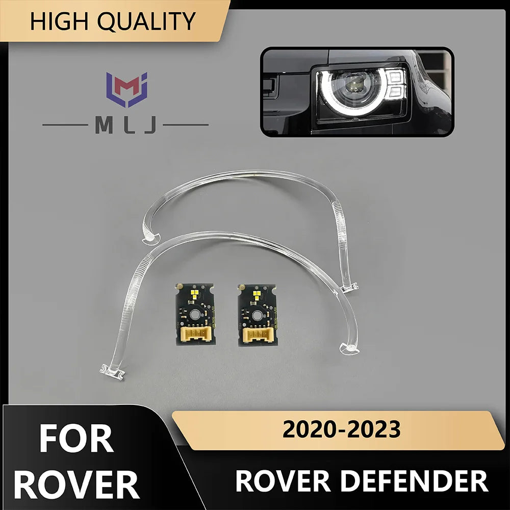 Angel Eye DRL Board Light Guide Tube Strip Daytime Running Light Source Chip For Land Rover Defender