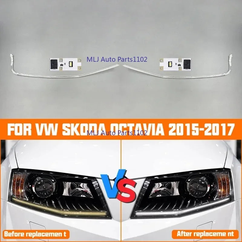 DRL Strip Plate Board Car Headlight DRL Tube for VW