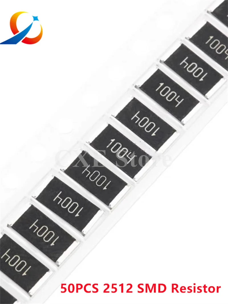100PCS 2512 SMD Resistor 0R 10R 20R 47R 100R 220R 470R 100 o
