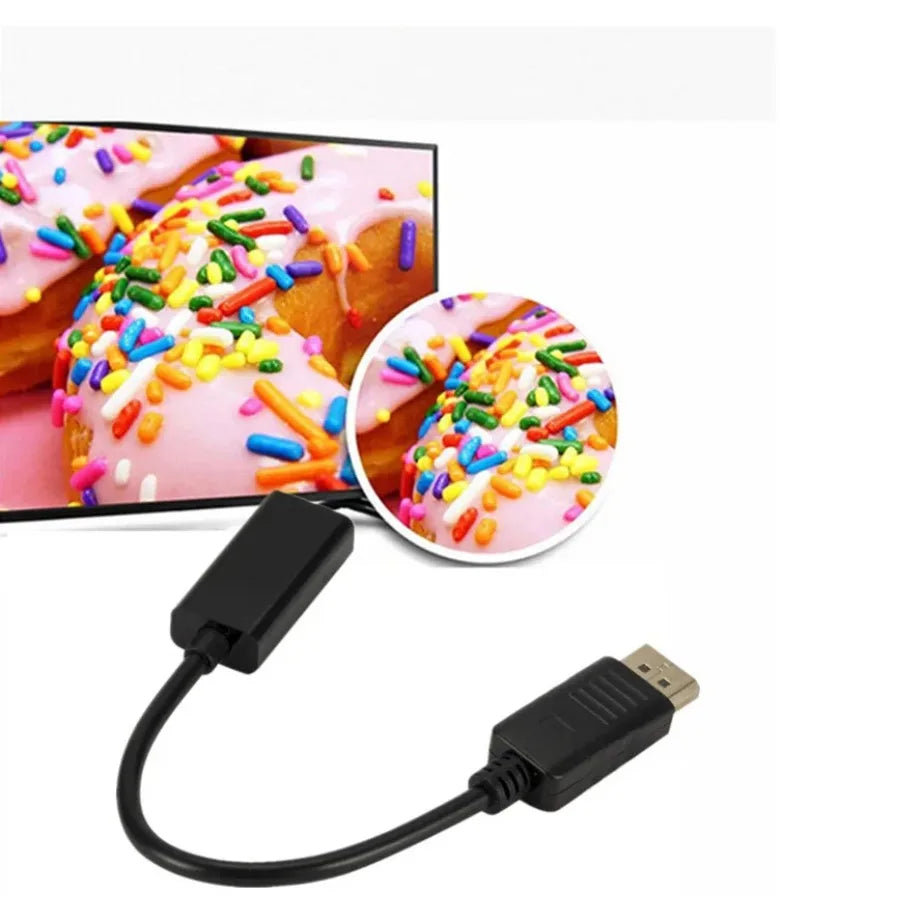 1080P DisplayPort to HDMI-compatible Cable Adapter DP Male T