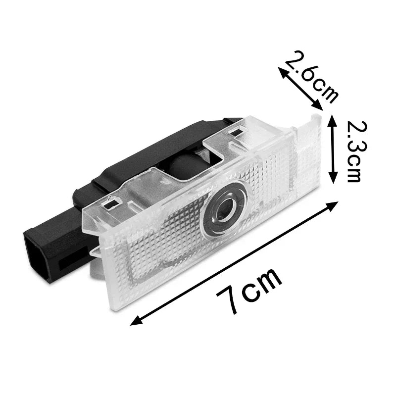 2PCS Led Car Door Ghost Light Laser Projector Welcome Lamp f