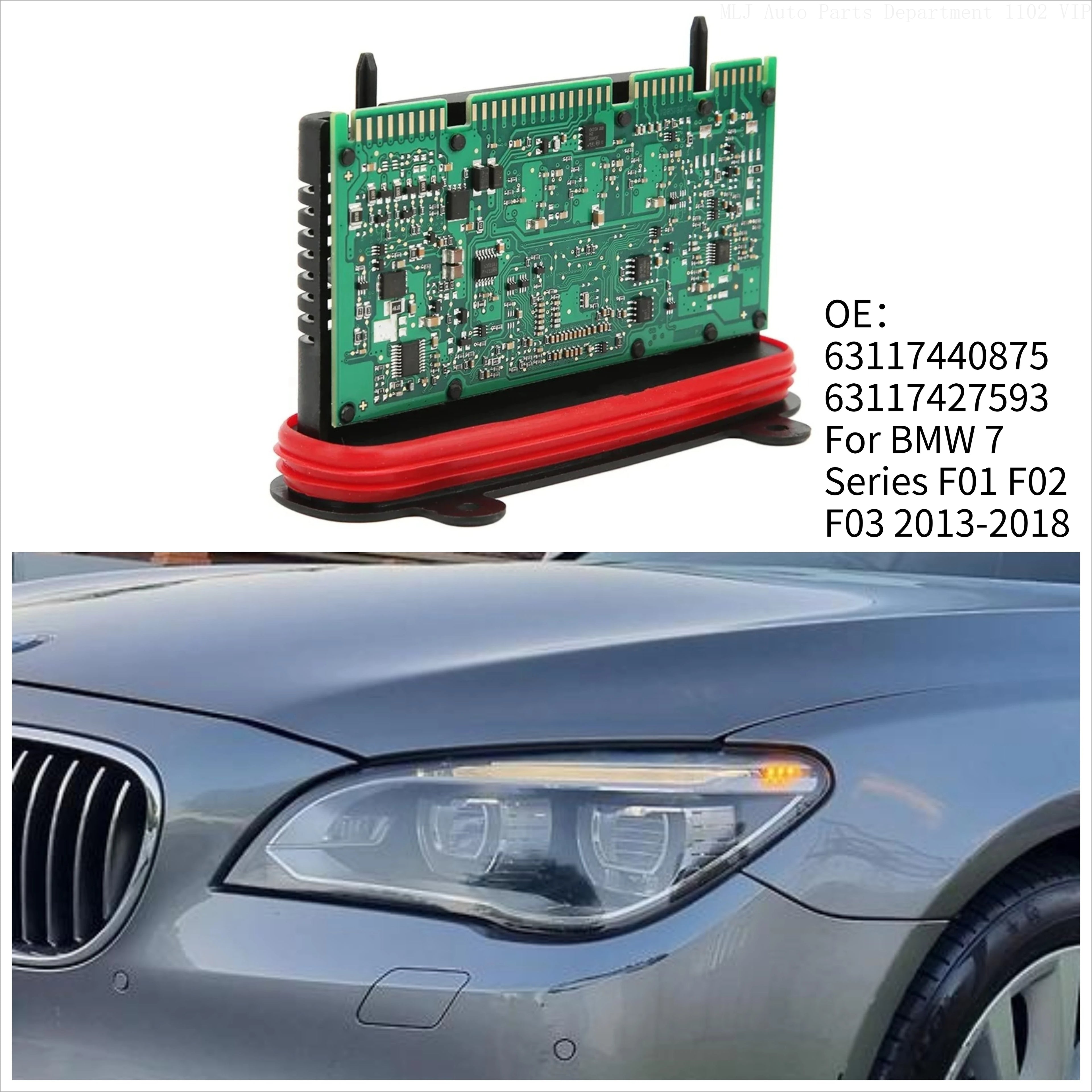 LED Headlight Driver Module Without AFS Angel EyesControl Unit OE 63117440875 for BMW F03 F02 F01