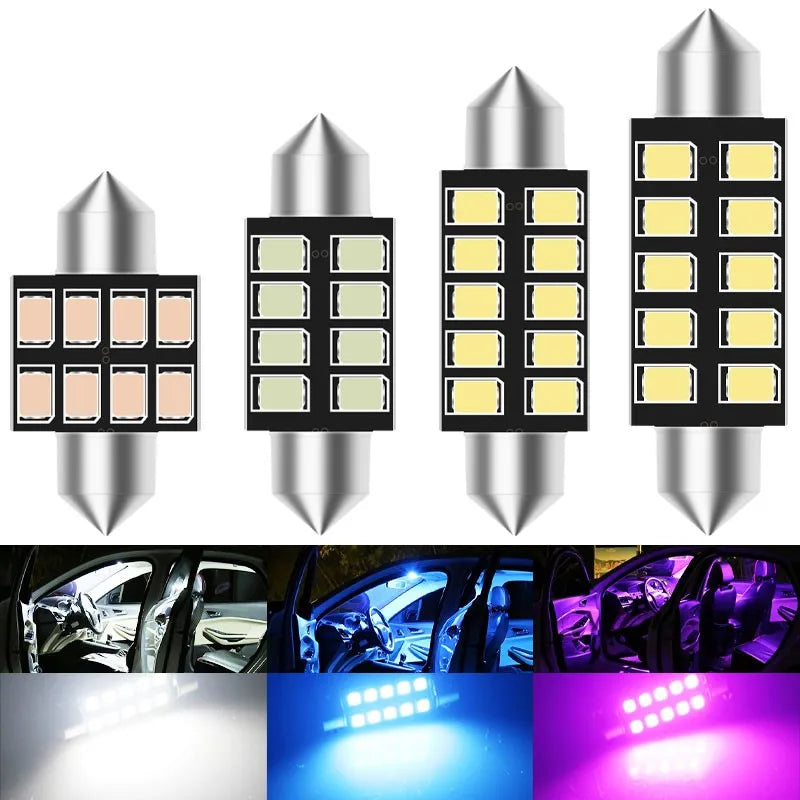 2pcs CANBUS C5W LED Festoon C5W LED Purple 31mm LED 36mm 39m