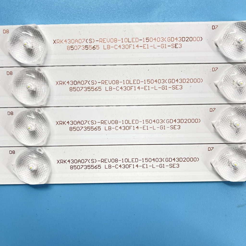 LED Backlight Strip for 4pcs/1lot Hitachi LE43A509A LU43V809 UHD43D5000ISX LB43006 LB-C430U14-E1-A-G2-DL1