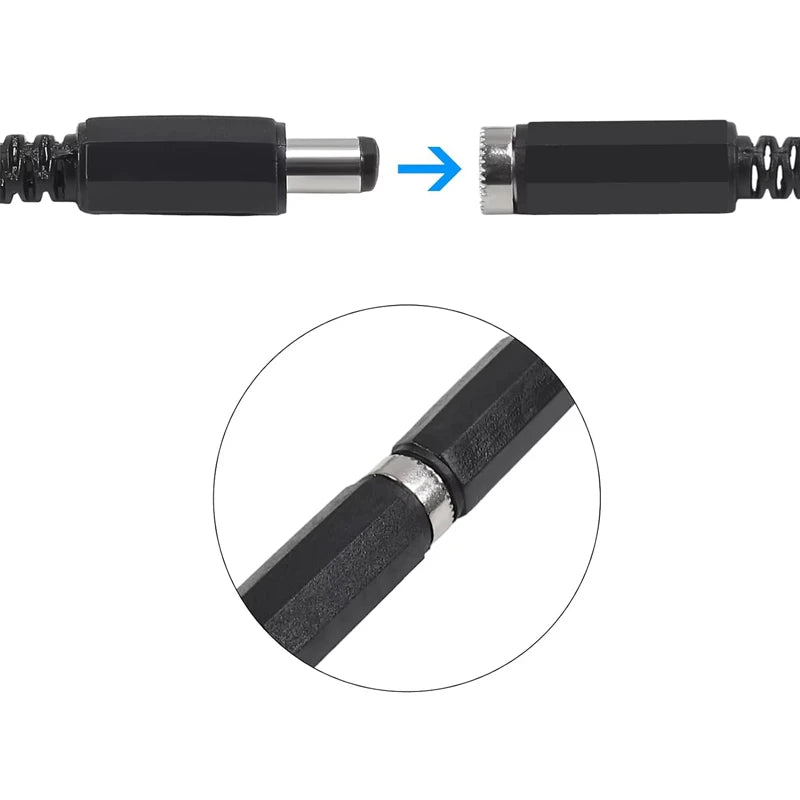 5/10Pairs DC Socket 5.5mm x 2.1mm Female DC Barrel Jack Sold