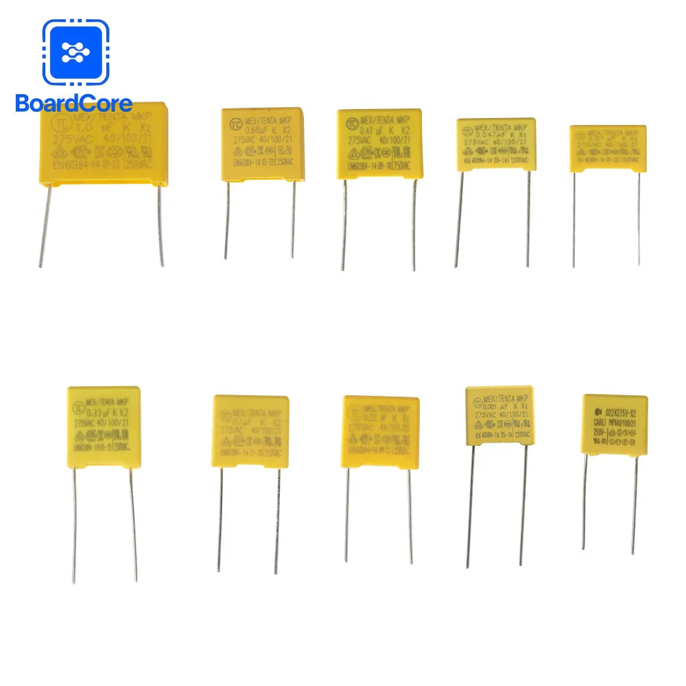 50PCS Polyester Film Capacitors Assortment Kit 102K 105K 0.0