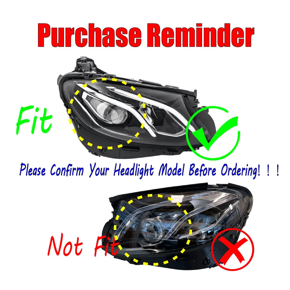 DRL Yellow LED Panel Daytime Running Lights Red Multicolor Yellow Daytime Running Lights for W213