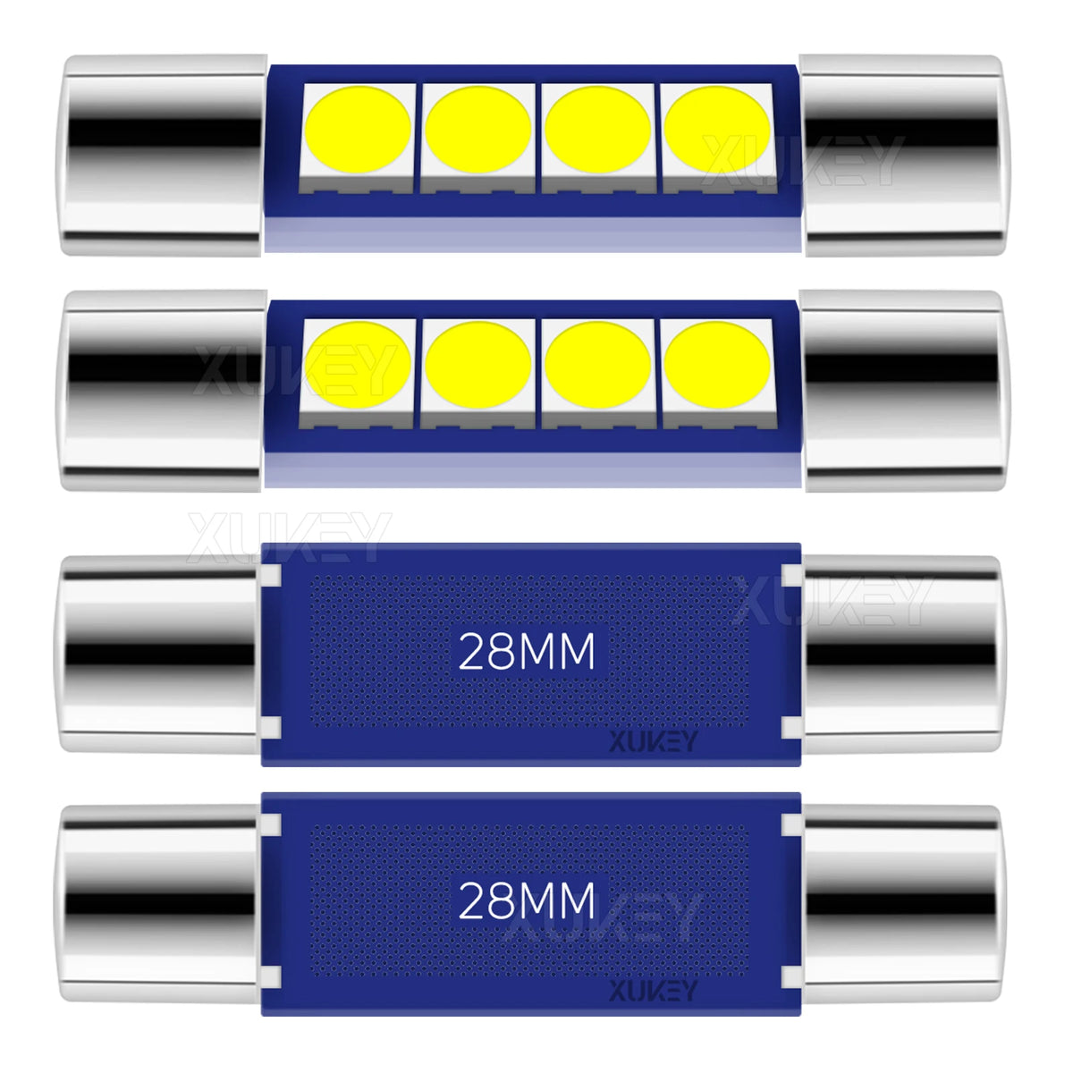 4 Pack 29 28mm LED Fuse 6614F 6612F TS-14V1CP LED Festoon Bu
