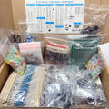 1900pcs Component Box Kit with Electrolytic Capacitors LED D