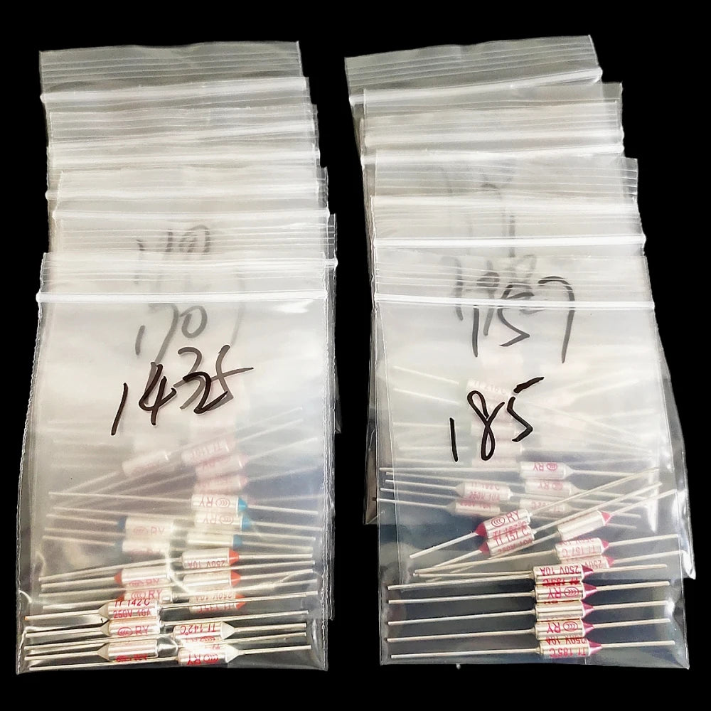 13 Values 65pcs Assortment Kit Thermal Fuse 10A 250V Thermal