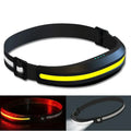 Portable COB Headlamp Rechargeable Red and White Light Work 