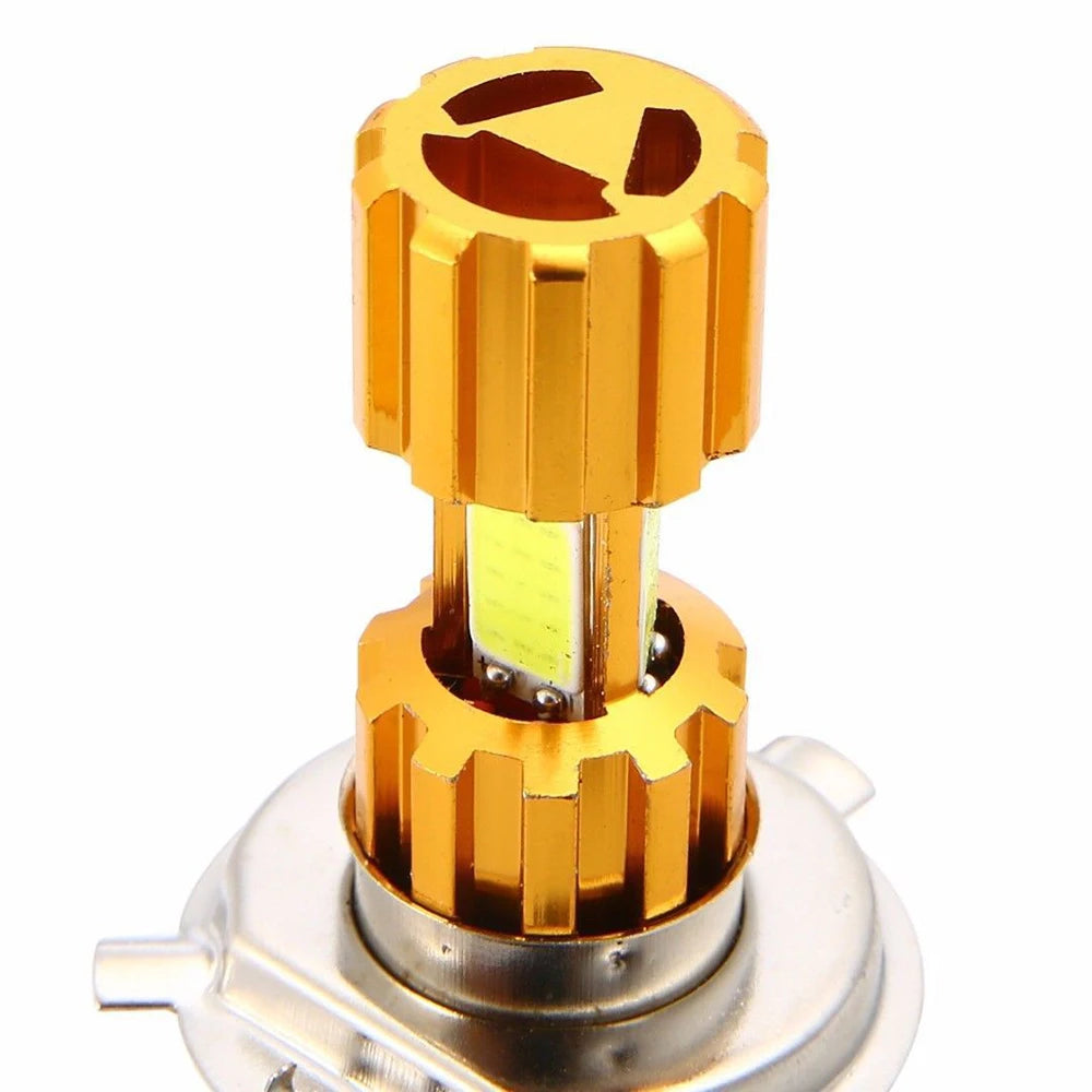 1pcs 12V High Quality H4/HS1 H6/BD20D 18W LED 3 COB Motorcyc