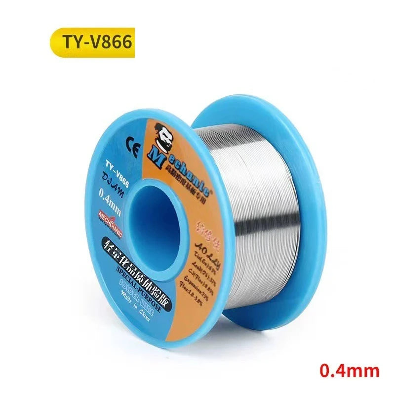 TY-V866 0.2-1.0mm Rosin Core High Purity Solder Wire 183 C f