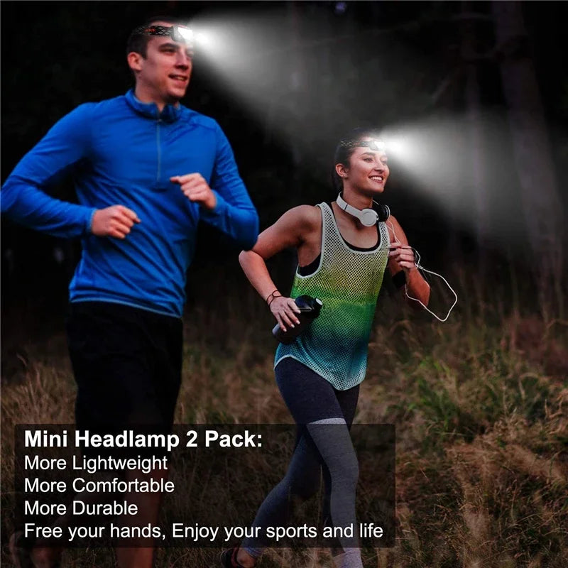 Powerful LED Sensor Headlamp USB Rechargeable Headlight Led 