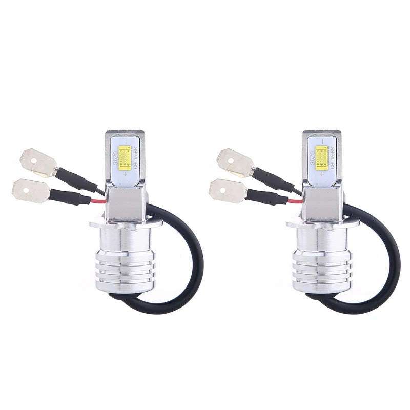 2Pcs H3 LED Headlight Bulb LED H3 Car Light Fog Lights1 1 Si