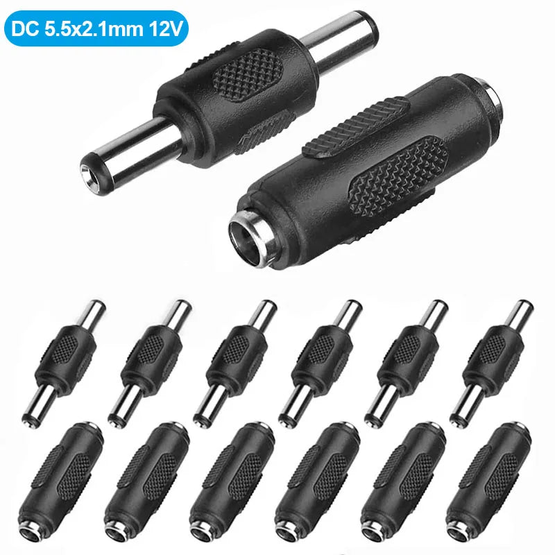 5.5x2.1mm DC Power Connector 12V/24V Male Female Barrel Jack