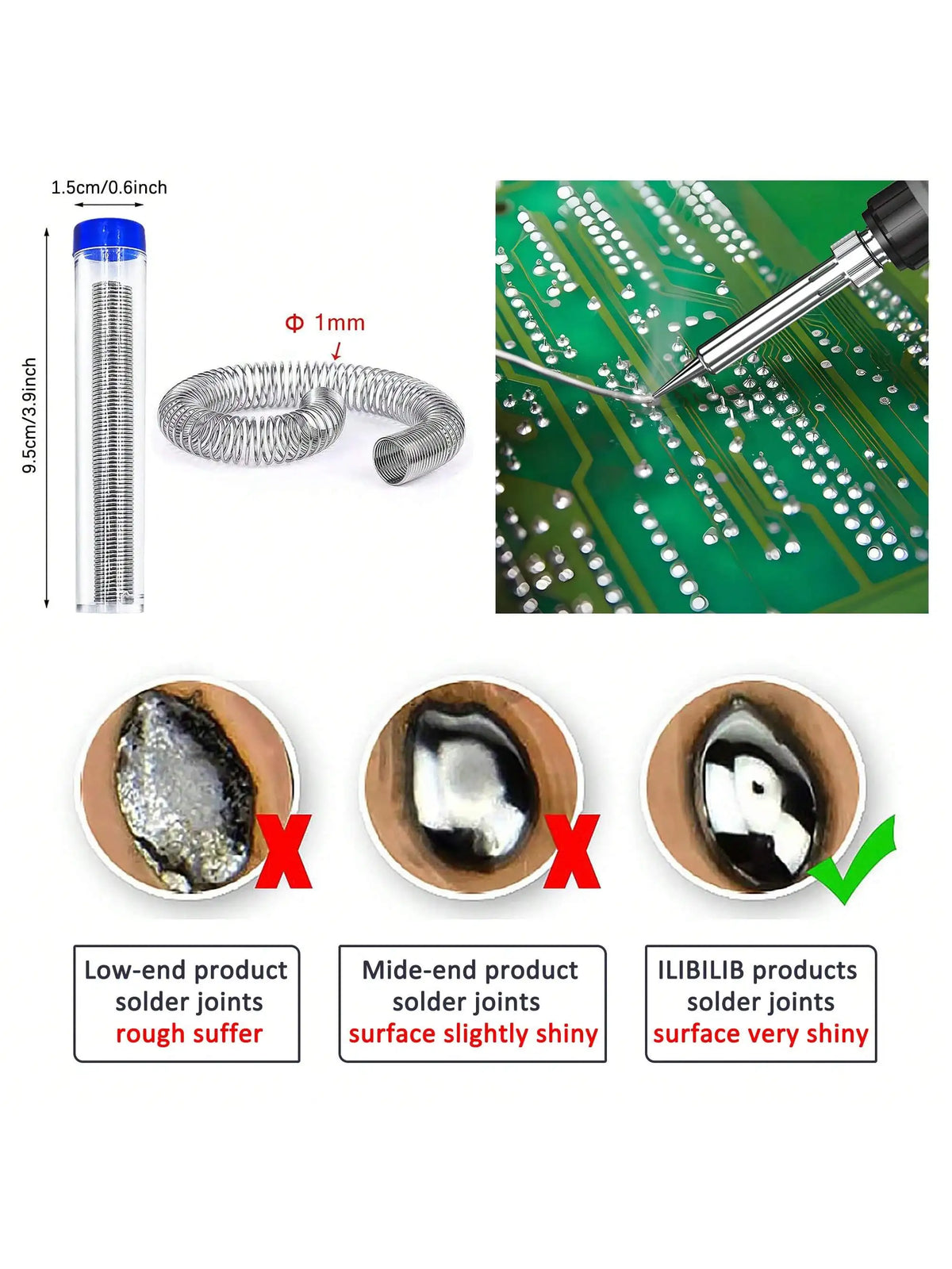 ILIBILIB 90W LCD Soldering Iron 110V-240V 180-500 C Overheat
