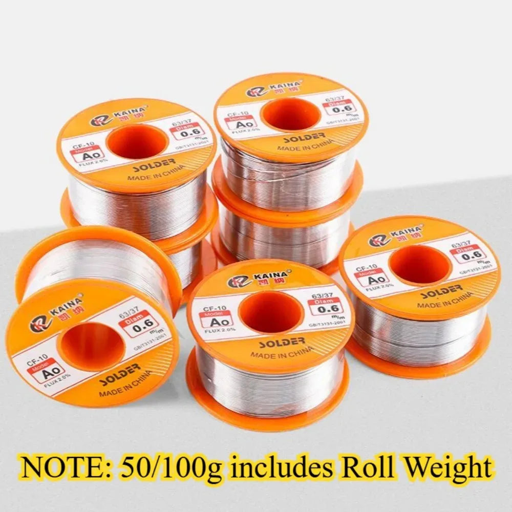 100/50g CF-10 Solder Wire Tin 0.5/0.6/0.8/1.0/1.2/1.5/2.0mm 